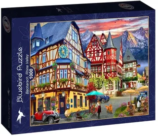 Bacharach, Rhine Valley Puzzel 1000 Stukjes from Bluebird Puzzle, Multicolour edition – box 1 of 2