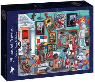 Cats and Dogs Art Gallery Puzzel 1000 Stukjes van Bluebird Puzzle, editie Meerkleurig – doos 1 van 2