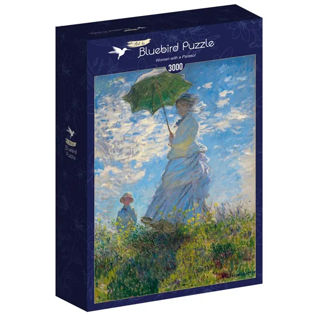 Claude Monet - Woman with a Parasol (3000) van Bluebird Puzzle – doos
