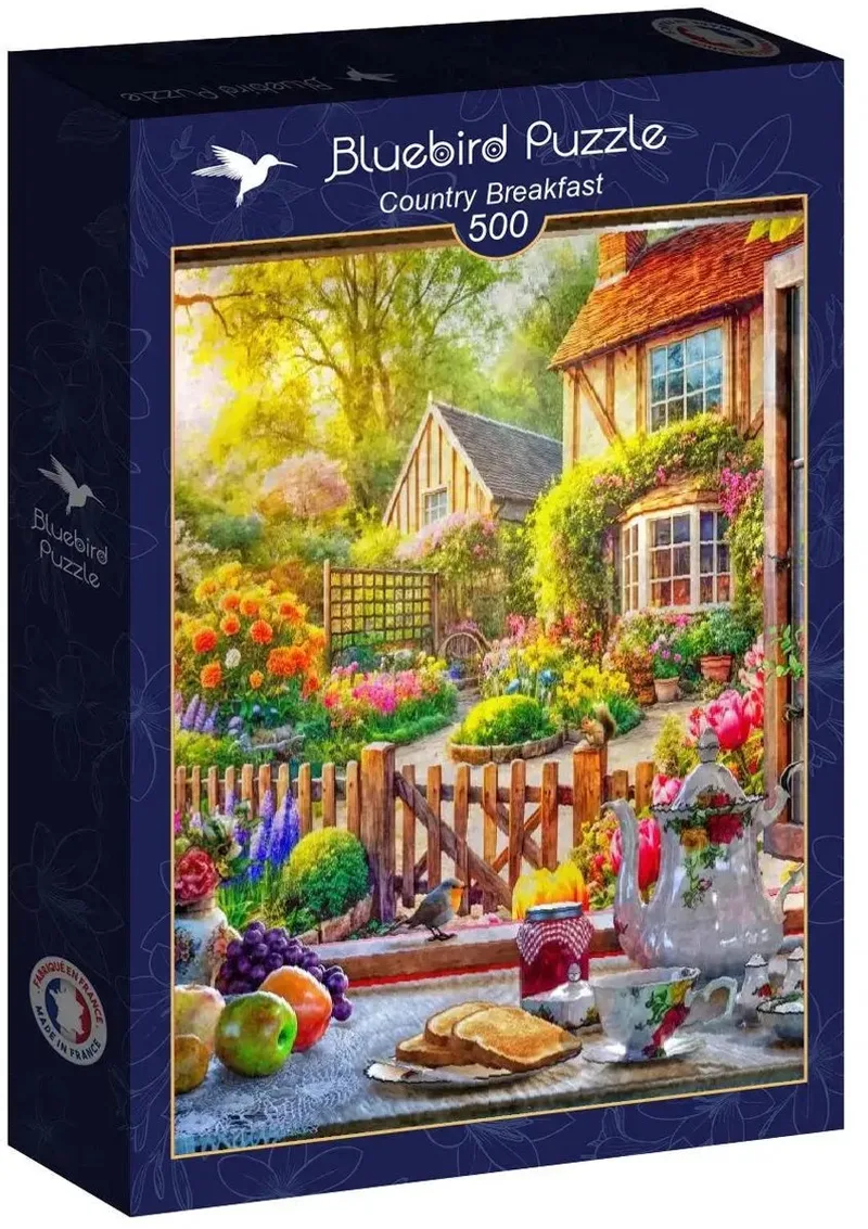 Country Breakfast Puzzel 500 stukjes van Bluebird Puzzle, editie Bruin – doos