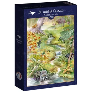 dieren bos - 1000 stukjes puzzel. fra Bluebird Puzzle, Flerfarvet-udgave – æske 2 af 2