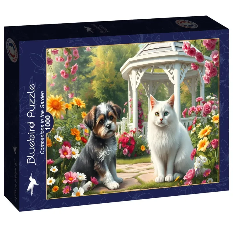 dieren legpuzzel Companions in the Garden 1000 stukjes. fra Bluebird Puzzle, Flerfarvet-udgave – æske 2 af 2