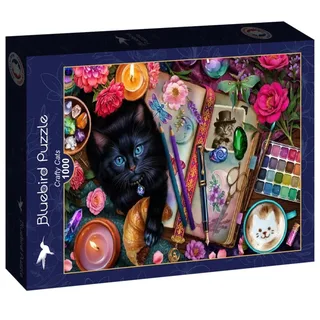 dieren legpuzzel Crafty Cats 1000 stukjes karton. van Bluebird Puzzle, editie Meerkleurig – doos 2 van 2