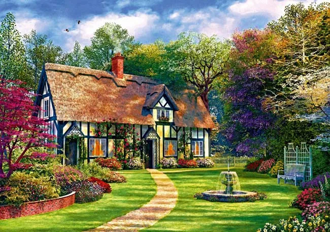 Dominic Davison - The Hideaway Cottage (2000) de Bluebird Puzzle – boîte