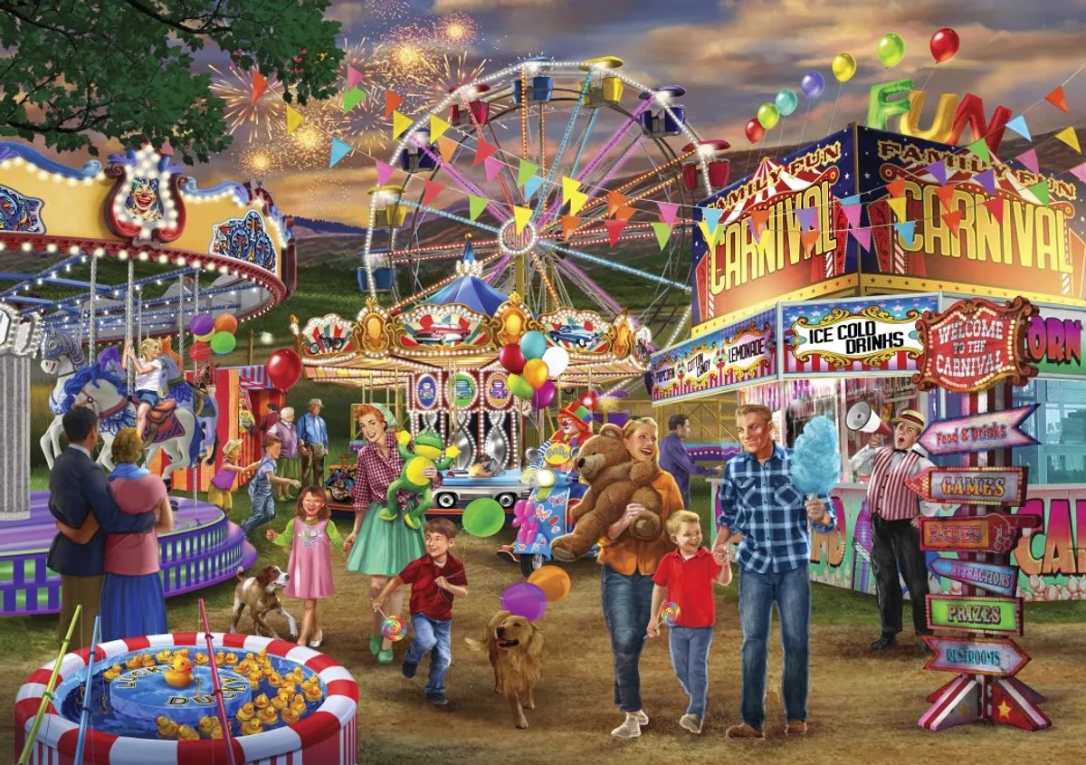 Family Fun Carnival - legpuzzel 2000 stukjes kermis. from Bluebird Puzzle, Multicolour edition – box