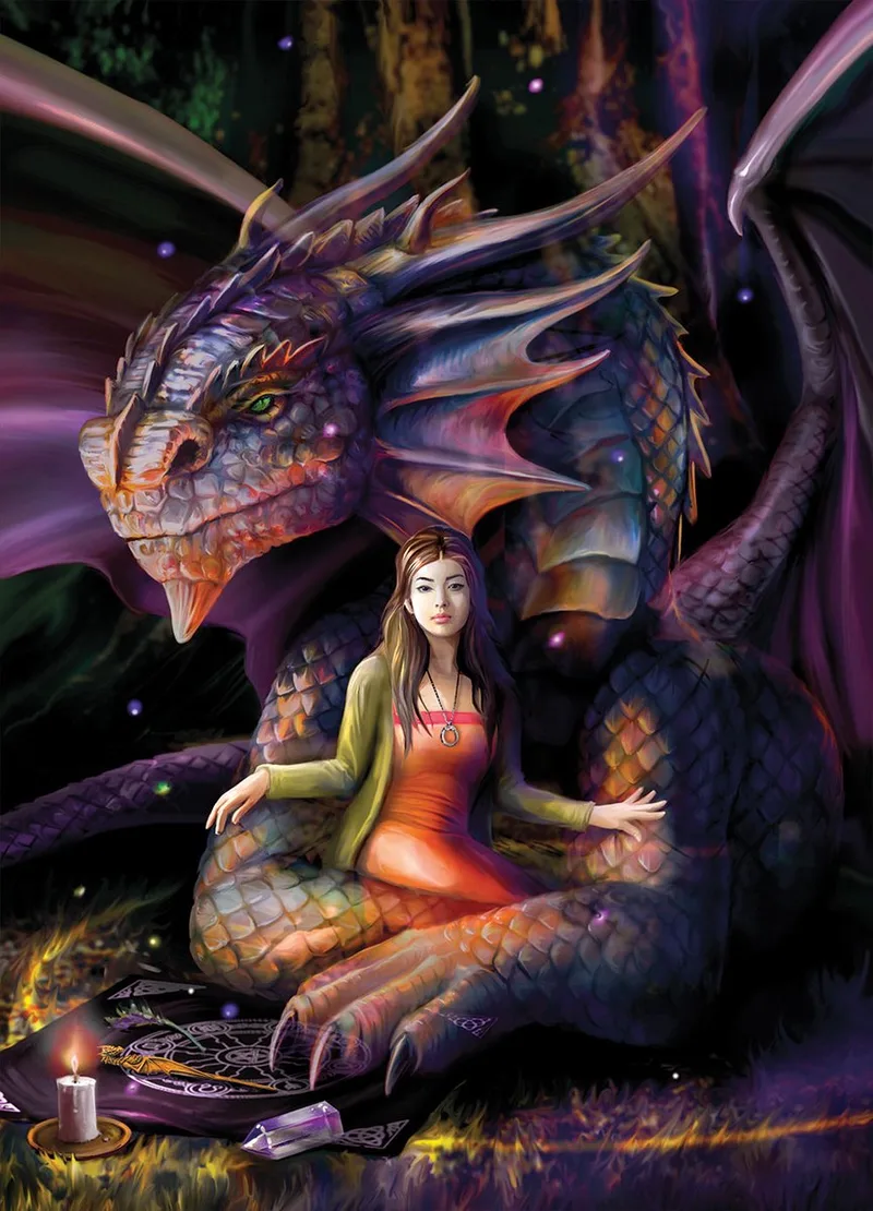 fantasie Anne Stokes Spirit Dragon 1000 stukjes. from Bluebird Puzzle, Multicolour edition – box
