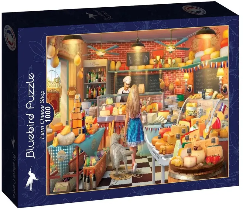 Farm Cheese Shop Puzzel 1000 Stukjes from Bluebird Puzzle, Multicolour edition – box