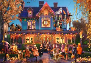 Halloween - legpuzzel 1000 stukjes puzzelspel. fra Bluebird Puzzle, Flerfarvet-udgave – æske 1 af 2