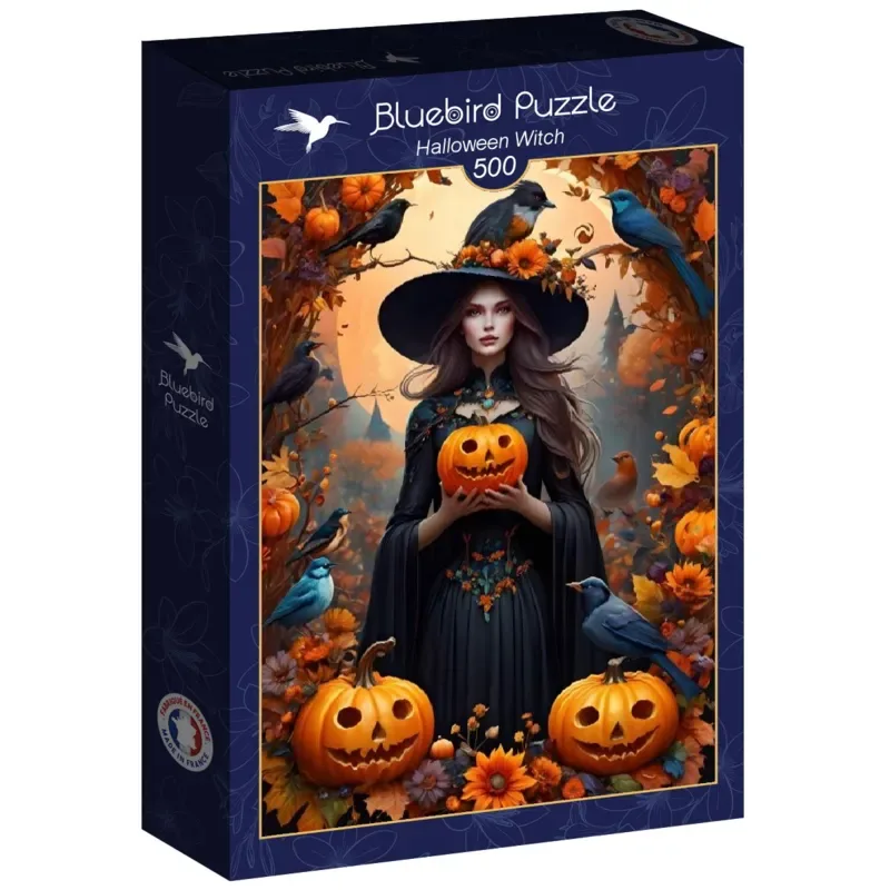Halloween puzzel Witch - 500 stukjes legpuzzel. fra Bluebird Puzzle, Flerfarvet-udgave – æske 2 af 2