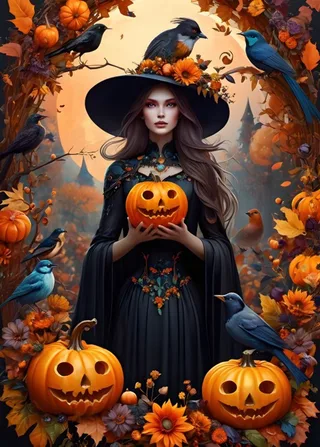 Halloween puzzel Witch - 500 stukjes legpuzzel. fra Bluebird Puzzle, Flerfarvet-udgave – æske 1 af 2