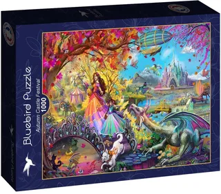 herfst kasteel festival - legpuzzel 1000 stukjes. van Bluebird Puzzle, editie Meerkleurig – doos 1 van 2