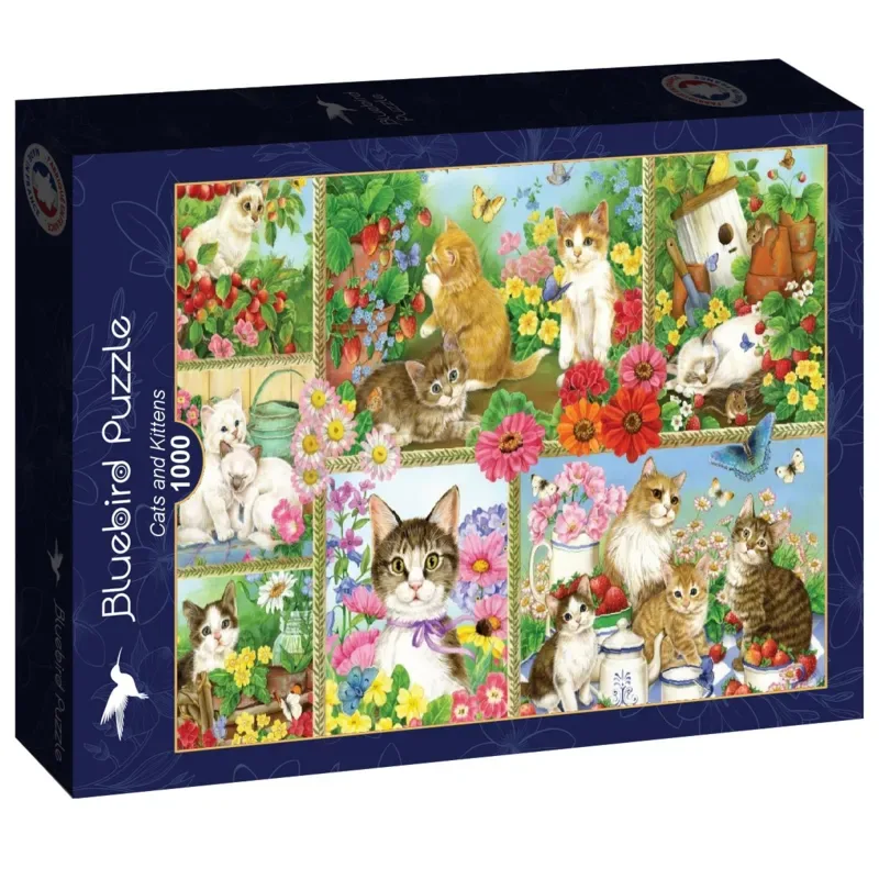 katten en kittens - legpuzzel 1000 stukjes. from Bluebird Puzzle, Multicolour edition – box 2 of 2
