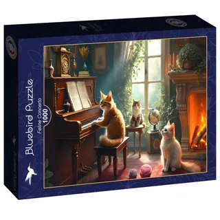 katten puzzel Feline Concerto - 1000 stukjes. van Bluebird Puzzle, editie Meerkleurig – doos 2 van 2