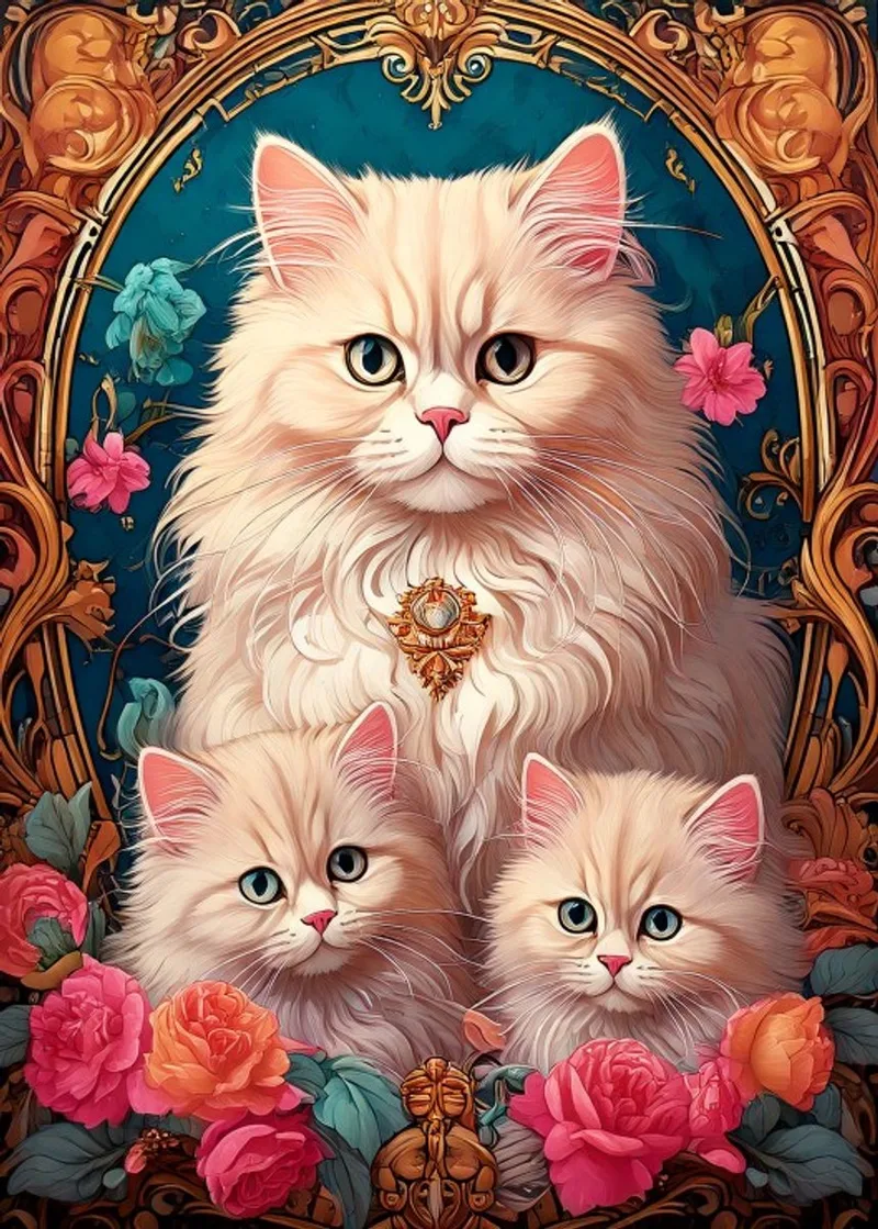 katten puzzel The Cat Trio - 300 stukjes. from Bluebird Puzzle, Multicolour edition – box 1 of 2