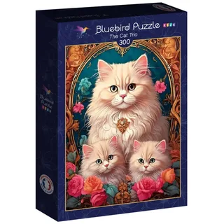 katten puzzel The Cat Trio - 300 stukjes. from Bluebird Puzzle, Multicolour edition – box 2 of 2