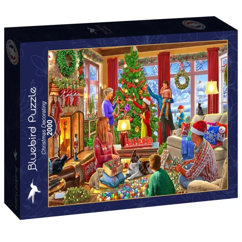 kerst legpuzzel Christmas Decorating - 2000 stukjes. von Bluebird Puzzle, Ausgabe Mehrfarbig – Schachtel 2 von 2