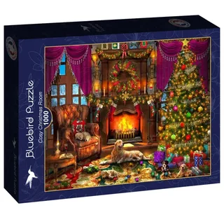 kerst legpuzzel Cosy Christmas Room - 1000 stukjes. from Bluebird Puzzle, Multicolour edition – box 2 of 2