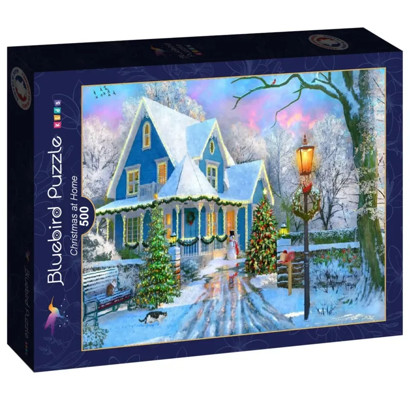 kerst puzzel Christmas at Home - 500 stukjes. from Bluebird Puzzle, Multicolour edition – box 2 of 2
