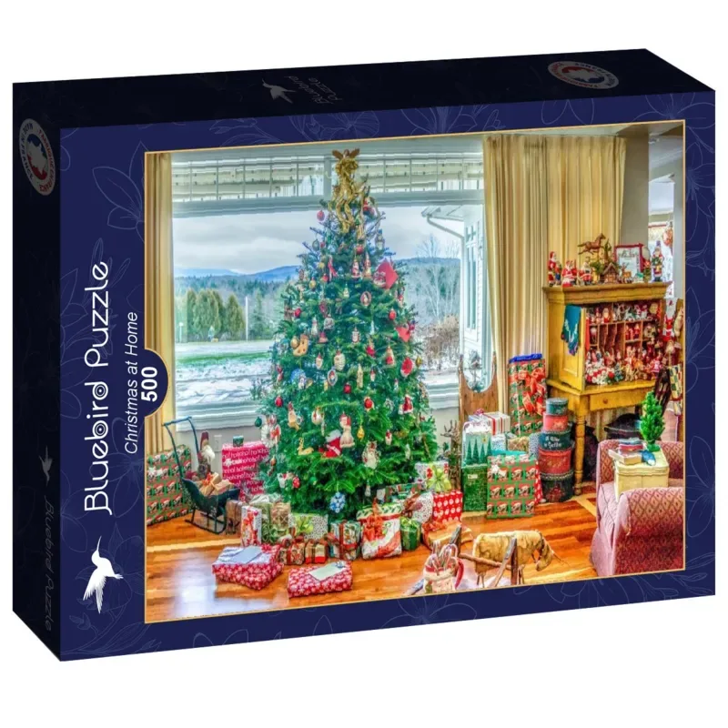 kerstpuzzel Christmas at Home - 500 stukjes. von Bluebird Puzzle, Ausgabe Mehrfarbig – Schachtel 2 von 2