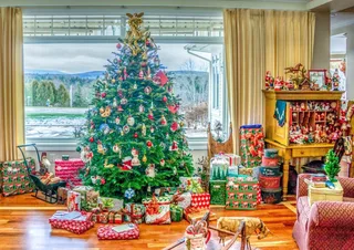 kerstpuzzel Christmas at Home - 500 stukjes. von Bluebird Puzzle, Ausgabe Mehrfarbig – Schachtel 1 von 2