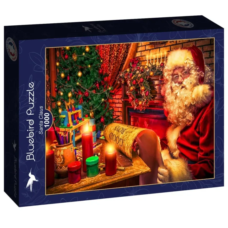 kerstpuzzel Santa Claus - 1000 stukjes karton. van Bluebird Puzzle, editie Meerkleurig – doos 2 van 2