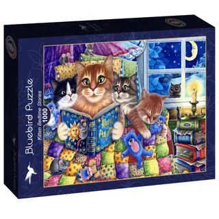Kitten Bedtime Stories Puzzel 1000 Stukjes de Bluebird Puzzle, édition Noir – boîte 2 sur 2
