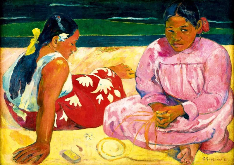 kunst puzzel Gauguin Tahitian Women on the Beach 1000 stukjes. fra Bluebird Puzzle, Flerfarvet-udgave – æske 1 af 2