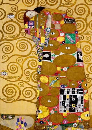 kunst puzzel Gustave Klimt Fulfilment 1905 - 1000 stukjes. van Bluebird Puzzle, editie Meerkleurig – doos 1 van 2
