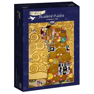 kunst puzzel Gustave Klimt Fulfilment 1905 - 1000 stukjes. van Bluebird Puzzle, editie Meerkleurig – doos 2 van 2