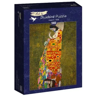 kunst puzzel Gustave Klimt Hope II 1908 1000 stukjes. de Bluebird Puzzle, édition Multicolore – boîte 2 sur 2