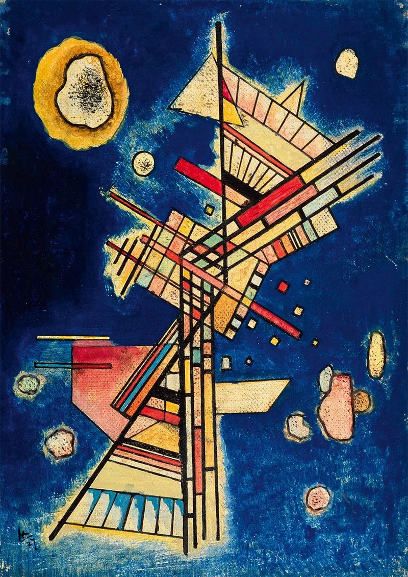 kunst puzzel Vassily Kandinsky Dunkle Kühle 1000 stukjes. van Bluebird Puzzle, editie Meerkleurig – doos