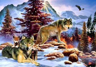 legpuzzel A New Dawn - 1000 stukjes dieren fantasie. van Bluebird Puzzle, editie Meerkleurig – doos 1 van 2