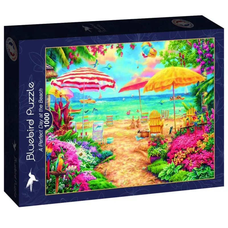 legpuzzel A Perfect Day at the Beach - 1000 stukjes. de Bluebird Puzzle, édition Multicolore – boîte 2 sur 2