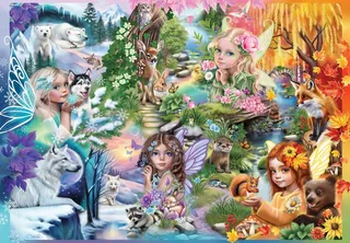 legpuzzel A Season of Fairies - 1000 stukjes puzzel. from Bluebird Puzzle, Multicolour edition – box 1 of 2