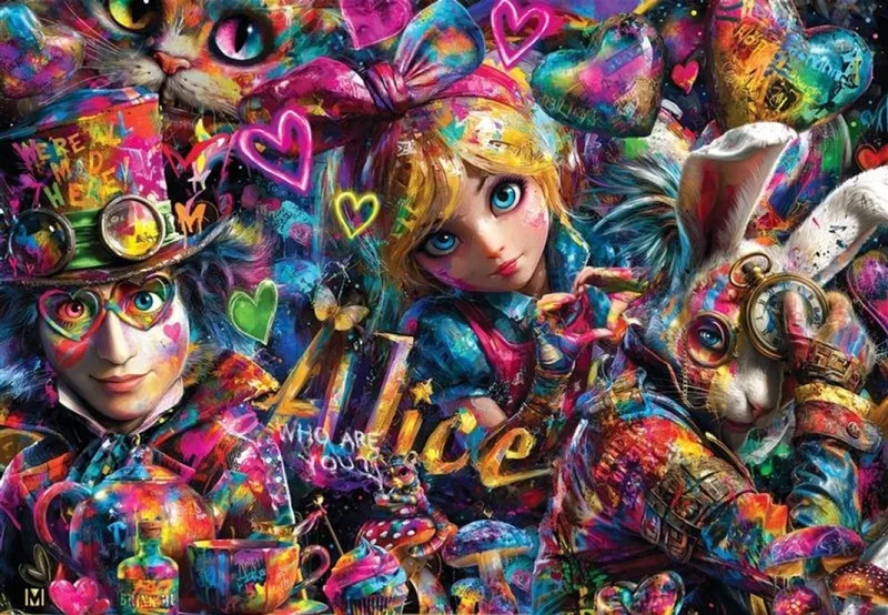 legpuzzel Alice in Graffitiland - 1000 stukjes puzzel. from Bluebird Puzzle, Multicolour edition – box