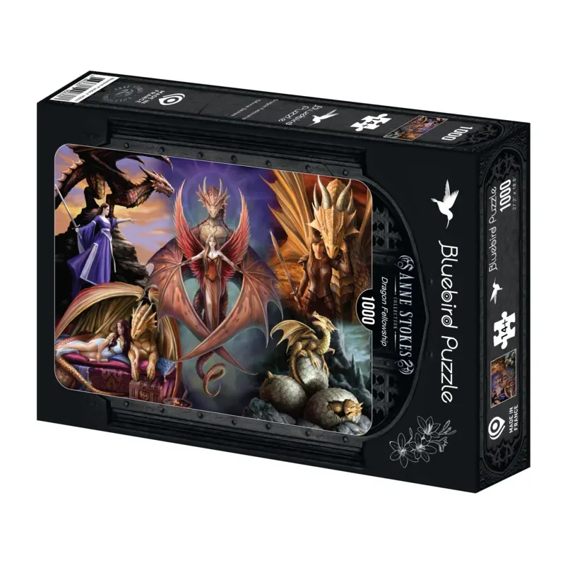 legpuzzel Anne Stokes - Dragon Fellowship - 1000 stukjes. de Bluebird Puzzle, édition Multicolore – boîte 2 sur 2
