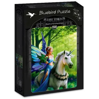legpuzzel Anne Stokes - Realm of Enchantment - 1500 stukjes fantasie. von Bluebird Puzzle, Ausgabe Mehrfarbig – Schachtel 2 von 2