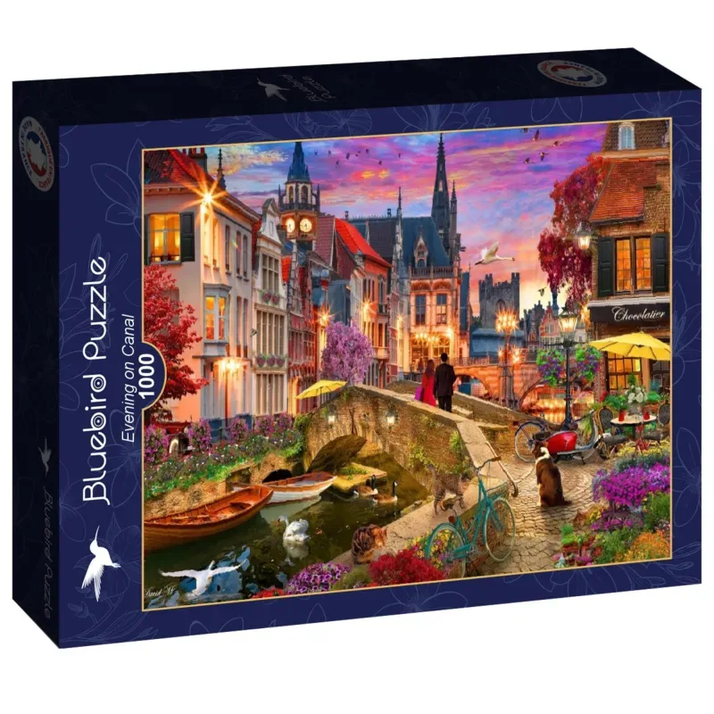 legpuzzel avond op het kanaal - 1000 stukjes. from Bluebird Puzzle, Multicolour edition – box 2 of 2