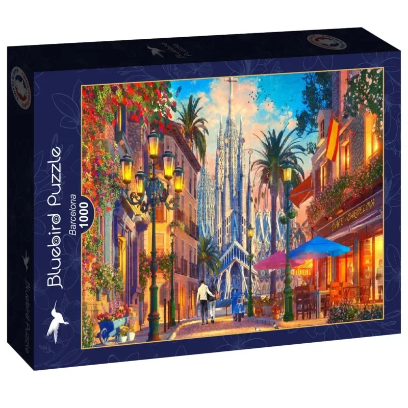 legpuzzel Barcelona - 1000 stukjes kleurrijk speelgoed. from Bluebird Puzzle, Multicolour edition – box 2 of 2