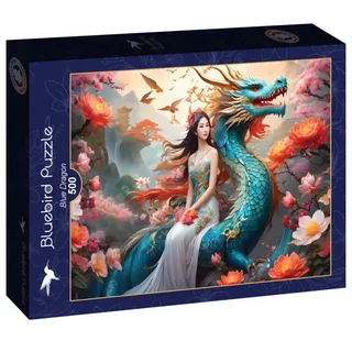 legpuzzel Blue Dragon - 500 stukjes puzzelplezier. fra Bluebird Puzzle, Flerfarvet-udgave – æske 2 af 2
