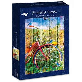 legpuzzel Bluebirds on a Bicycle - 1000 stukjes. van Bluebird Puzzle, editie Meerkleurig – doos 2 van 2