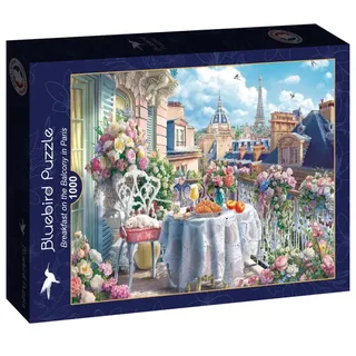 legpuzzel Breakfast on the Balcony in Paris 1000 stukjes. from Bluebird Puzzle, Multicolour edition – box 2 of 2