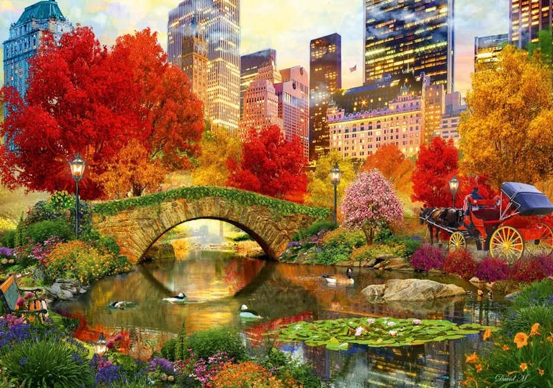 legpuzzel Central Park NYC - 2000 stukjes puzzel. van Bluebird Puzzle, editie Meerkleurig – doos
