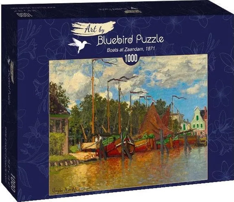 legpuzzel Claude Monet - Boats at Zaandam 1000 stukjes. van Bluebird Puzzle, editie Meerkleurig – doos