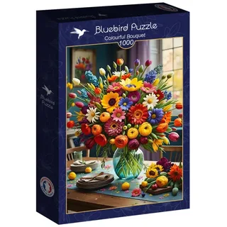 legpuzzel Colourful Bouquet - 1000 stukjes kleurrijk. from Bluebird Puzzle, Multicolour edition – box 2 of 2