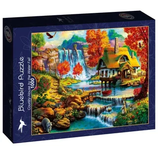legpuzzel Country House by the Water Fall - 1000 stukjes. de Bluebird Puzzle, édition Multicolore – boîte 2 sur 2