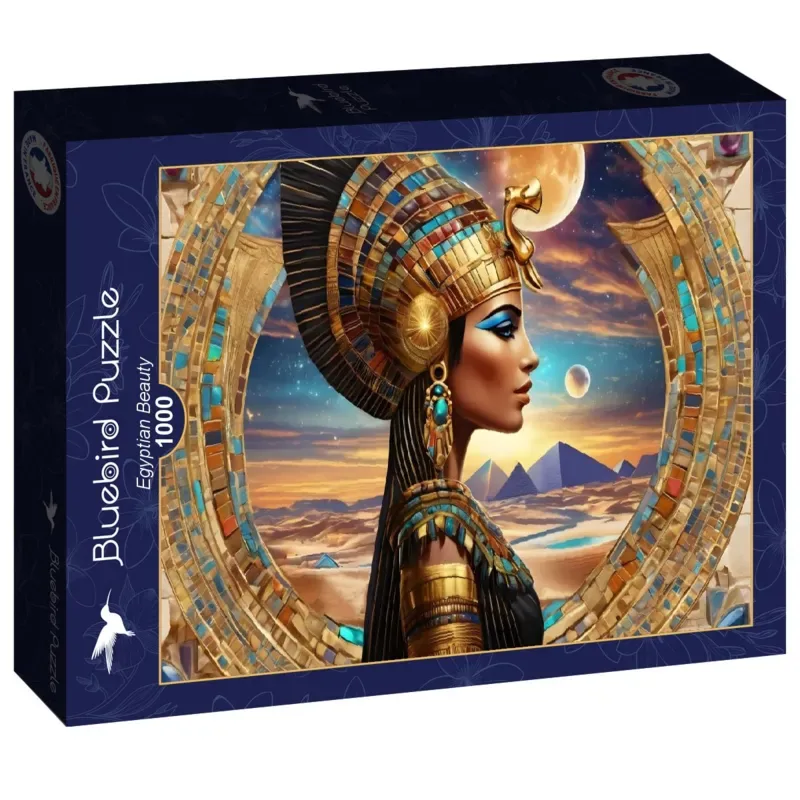 legpuzzel Egyptian Beauty - 1000 stukjes puzzelspel. de Bluebird Puzzle, édition Multicolore – boîte 2 sur 2