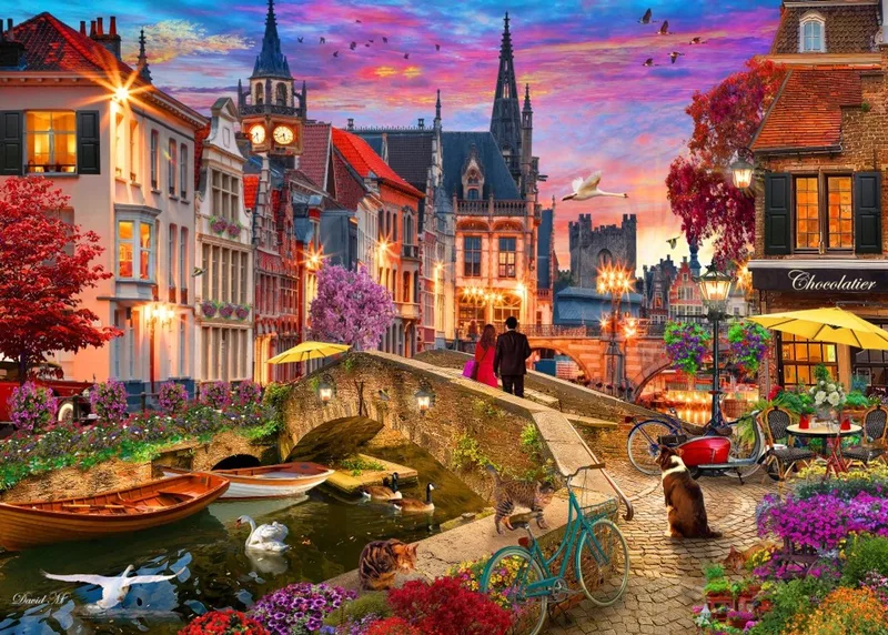 legpuzzel Evening on Canal - 500 stukjes multicolor. from Bluebird Puzzle, Multicolour edition – box