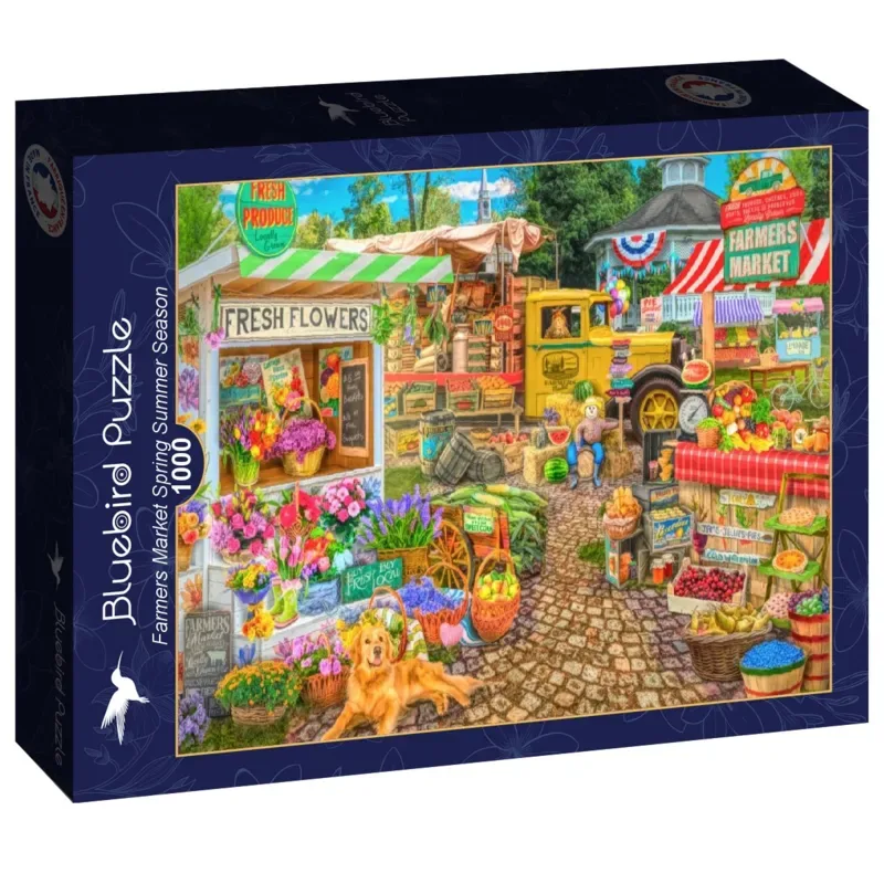 legpuzzel Farmers Market Spring Summer Season - 1000 stukjes. from Bluebird Puzzle, Multicolour edition – box 2 of 2