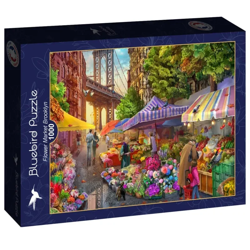 legpuzzel Flower Market Brooklyn - 1000 stukjes puzzel. fra Bluebird Puzzle, Flerfarvet-udgave – æske 2 af 2
